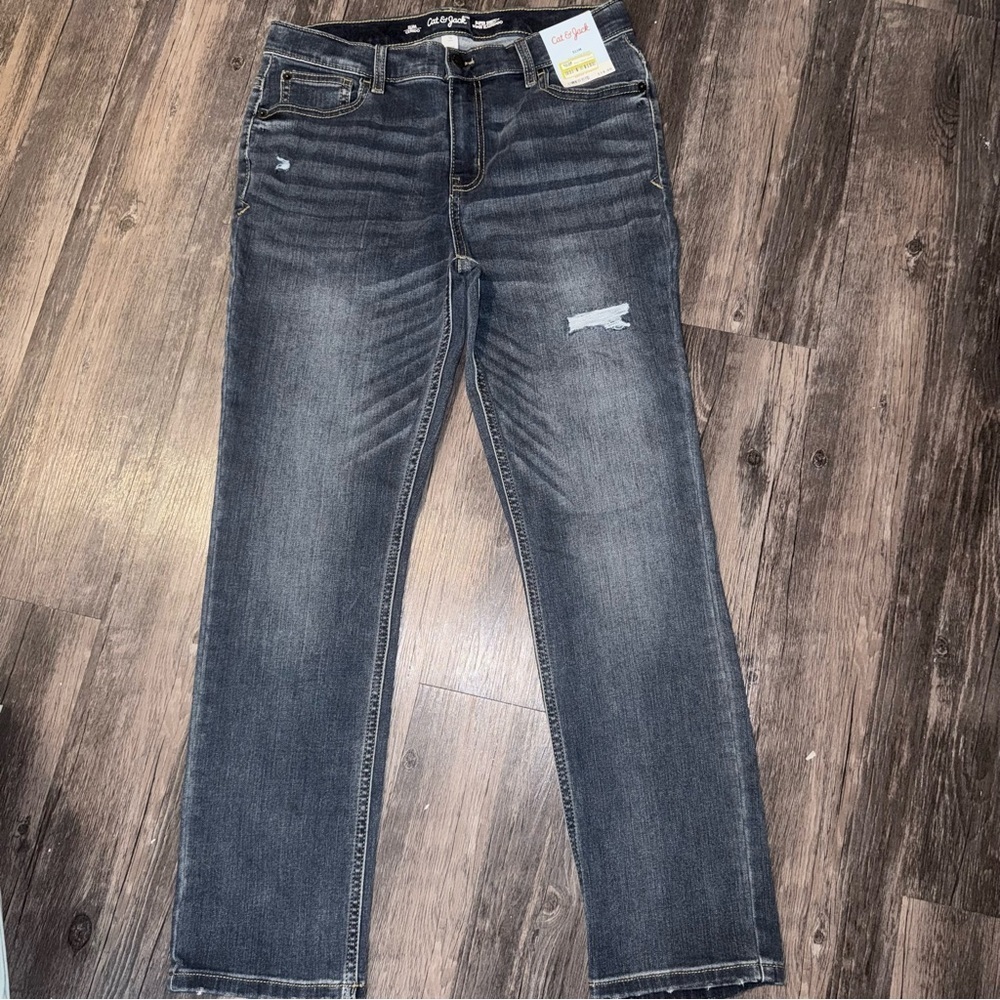 Cat & Jack Kids' Dark Gray Jeans - Picture 2 of 6